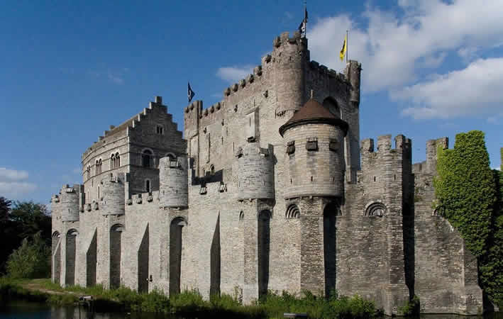 Burg Gravensteen in Belgien