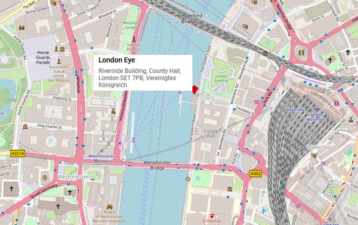 London Eye Karte