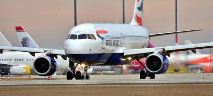 London mit dem Flugzeug