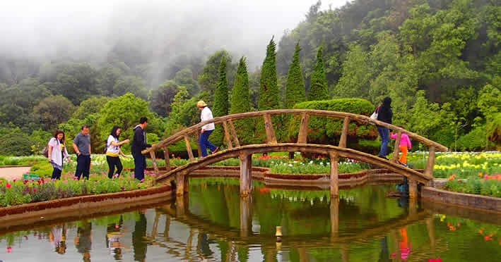 Doi Inthanon National Park king and queen pagodas